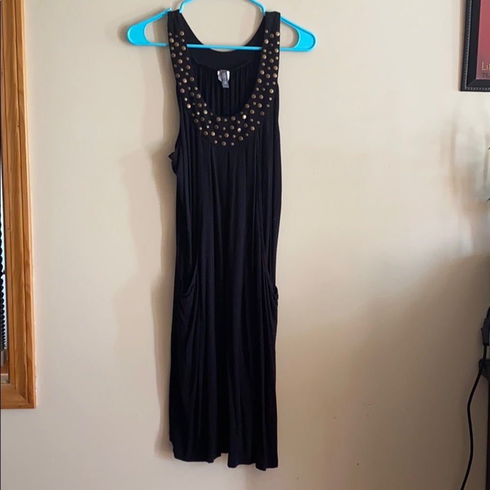 Kenneth Cole reaction black pocket dress